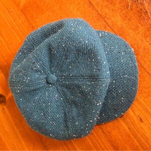 Old Navy Blue Tweed Beret